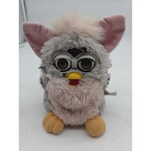 Vintage 1998 Grey Leopard Furby Tiger Electronics Model 70-800 Working